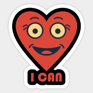 Heart and Brain Sticker